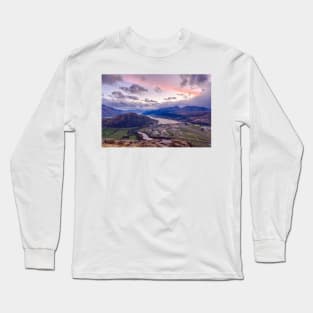 Sunset Vista: A Queenstown View from The Remarkables Long Sleeve T-Shirt